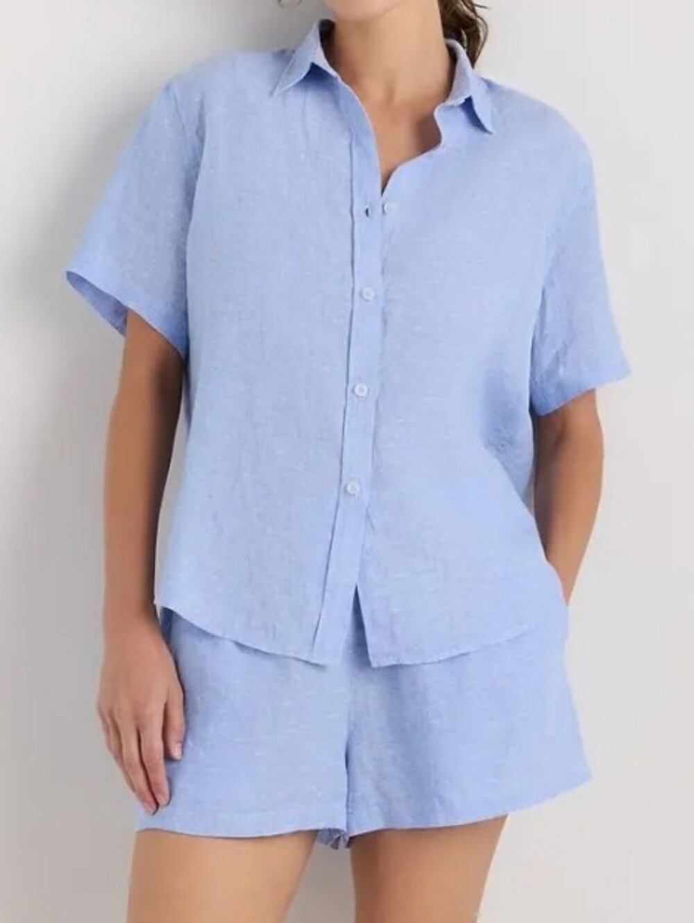 Quince 100% European Linen Shorts Pajama Set Size Xl